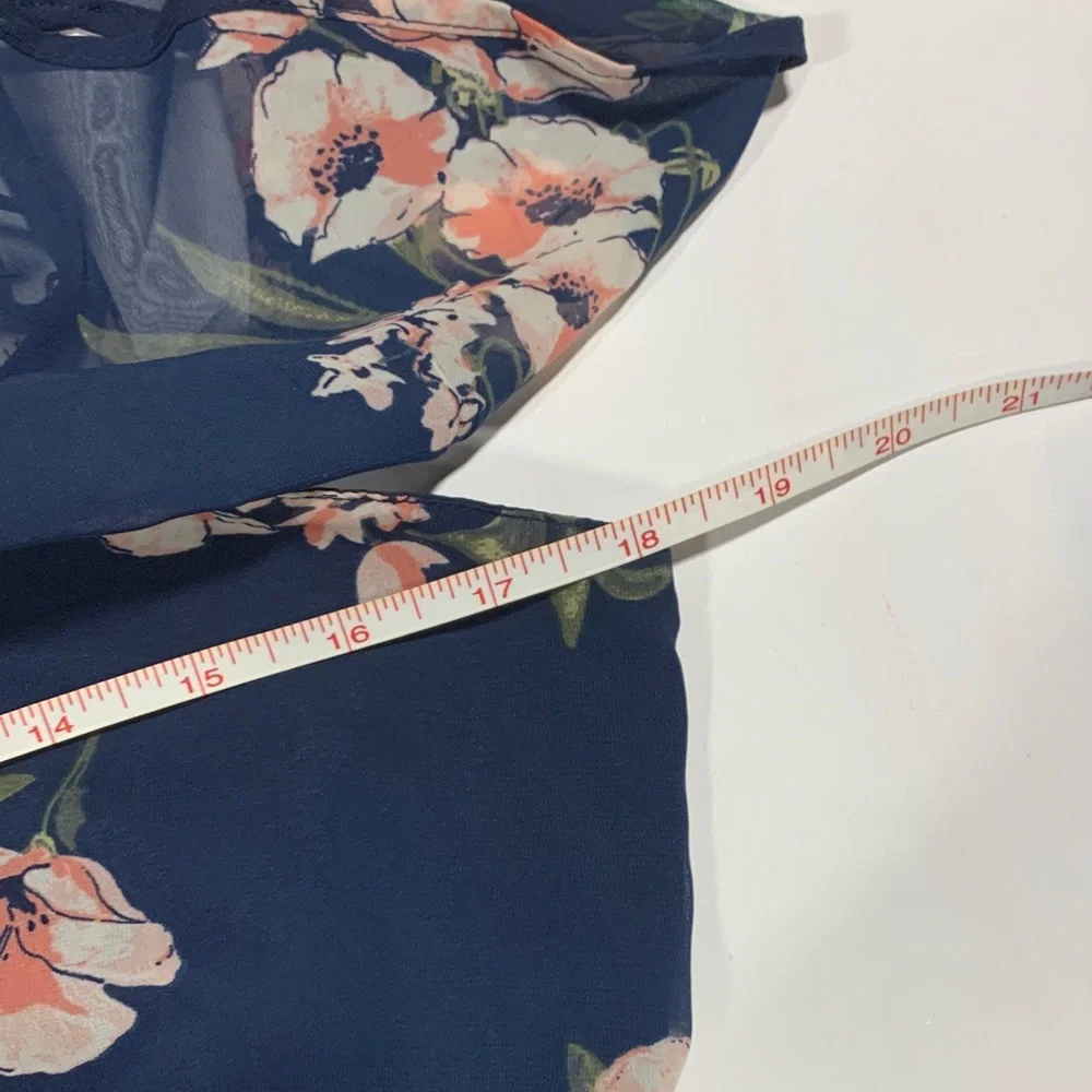 Abercrombie‎ & Fitch Maxi Dress Women’s Floral Navy Blue Dress Size M 2310